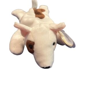 Rare Ty‎ Beanie Baby Butch the Bull Terrier Dog Vintage Collectible Plush
